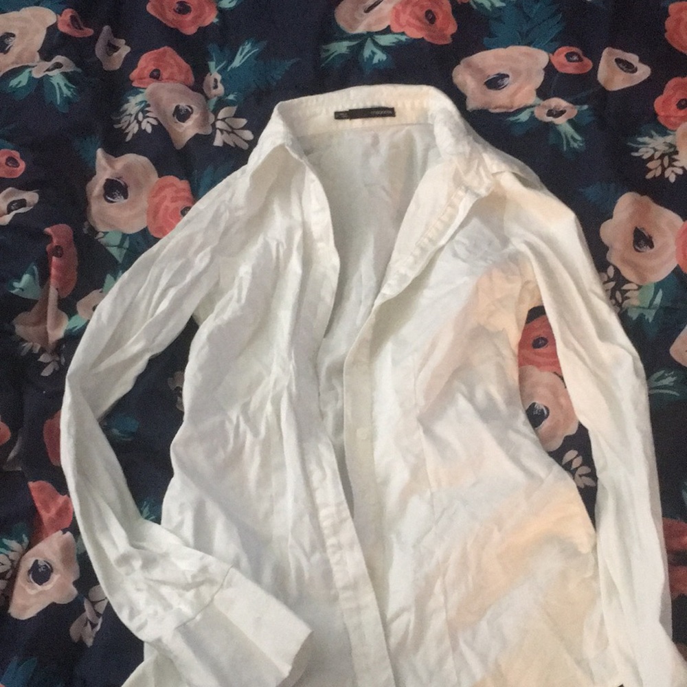 White button down